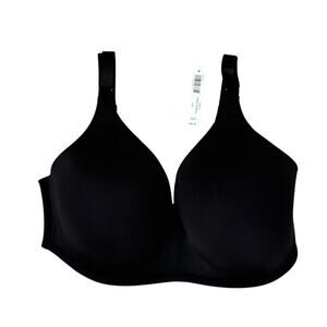 SOMA Vanishing 360 Wireless Bra 36DD Black Smooth Full Coverage Comfort NWT